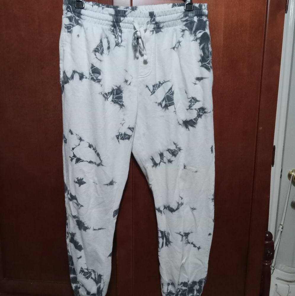 White Marble like Pants (No Boundaries, M - 32-34)